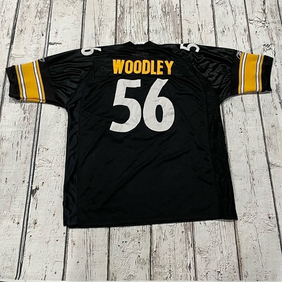 LaMarr Woodley Pittsburgh Steelers Stitched Reebok NFL Football Jersey - Picture 8 of 9